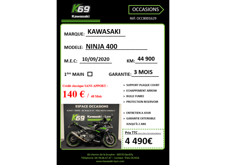 KAWASAKI NINJA 400 