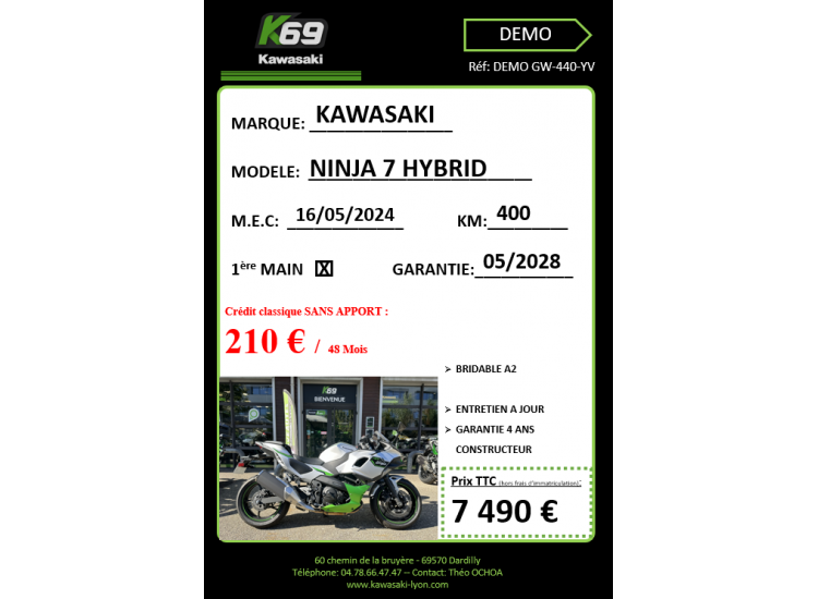 KAWASAKI Ninja 7 Hybrid