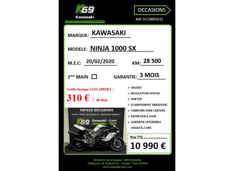 KAWASAKI NINJA 1000SX