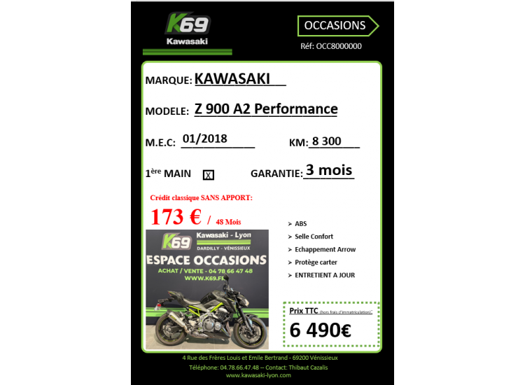 KAWASAKI Z 900 A2 Performance