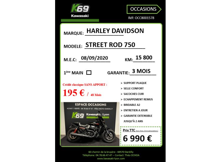 HARLEY-DAVIDSON STREET ROD 750