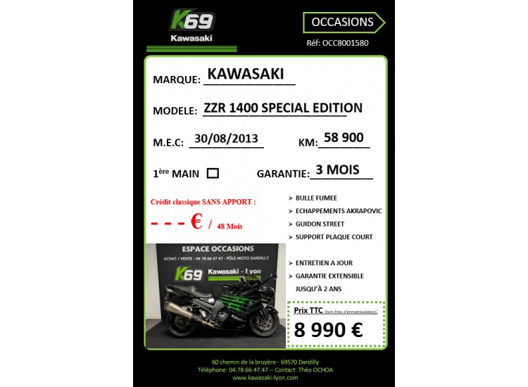 KAWASAKI ZZR 1400 ABS FULL