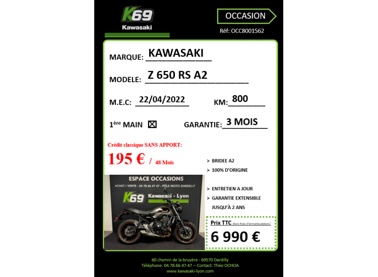 KAWASAKI Z650RS A2