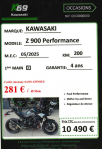 KAWASAKI Z900 Performance 2025