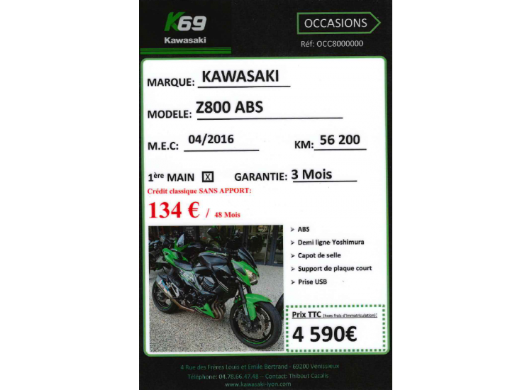 KAWASAKI Z 800 ABS
