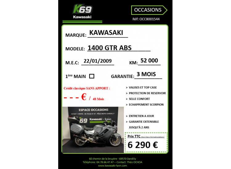 KAWASAKI GTR 1400 ABS