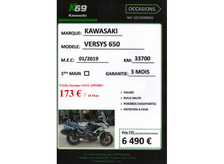 KAWASAKI VERSYS 650